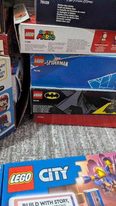 Colecție lego 63 seturi Star Wars Ninjago city minecraft Batman Marvel