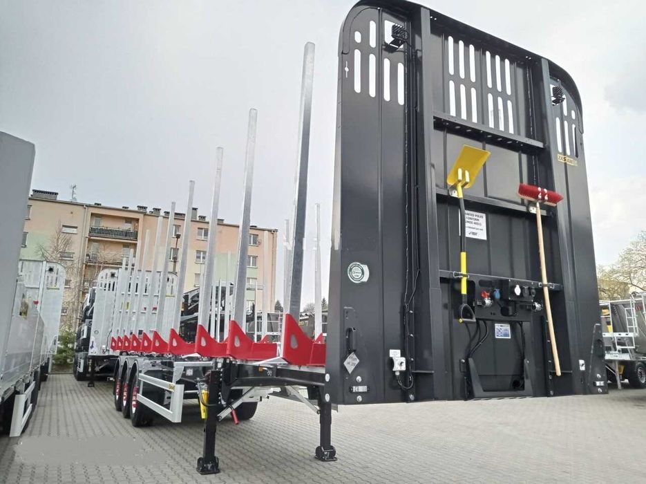 Semiremorca forestieră ZASLAW  - OFERTA SPECIALĂ 2025 !