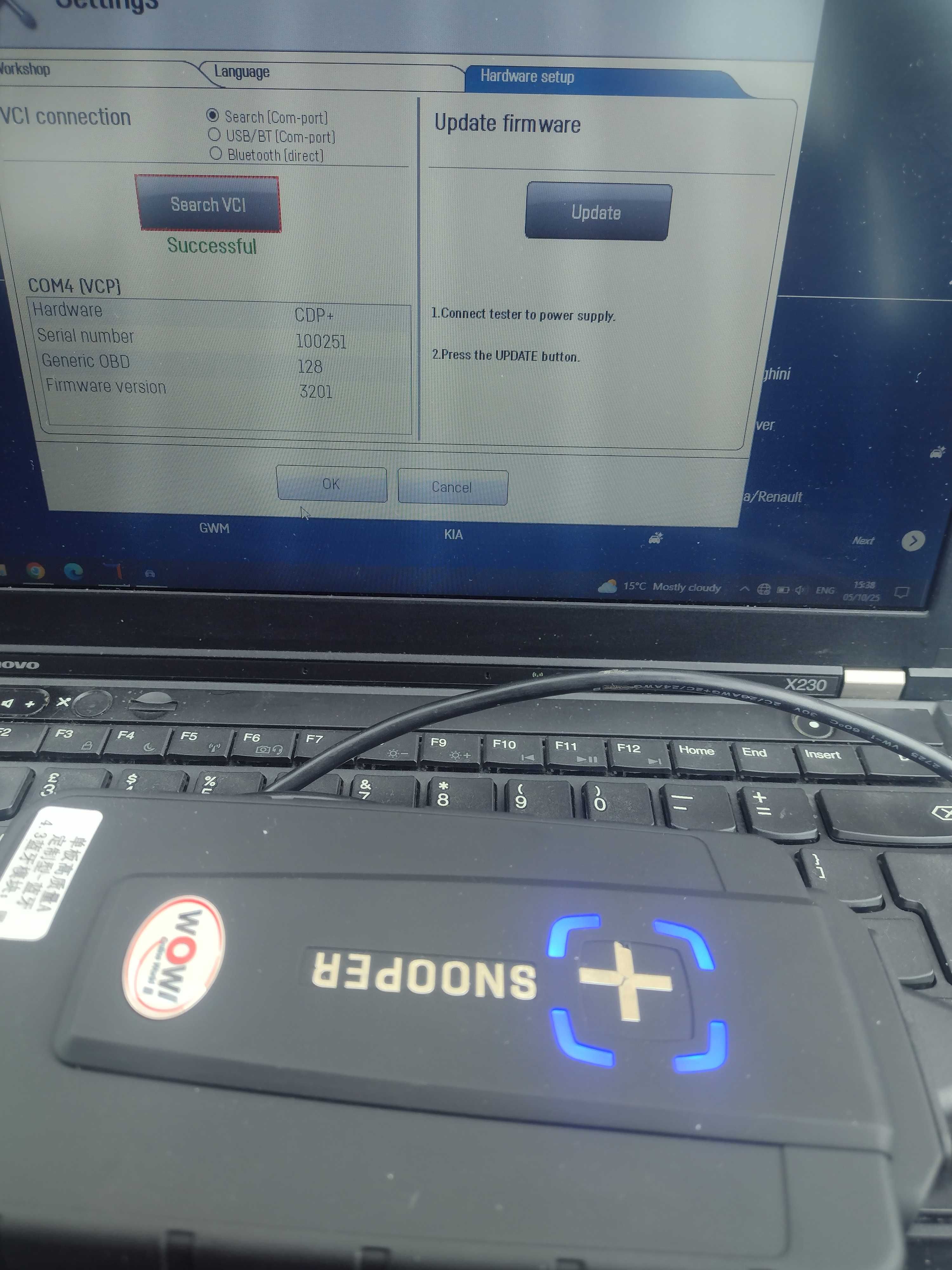 Диагностика за автомобили и камиони WOW Wurth Snooper Auto com CDP+