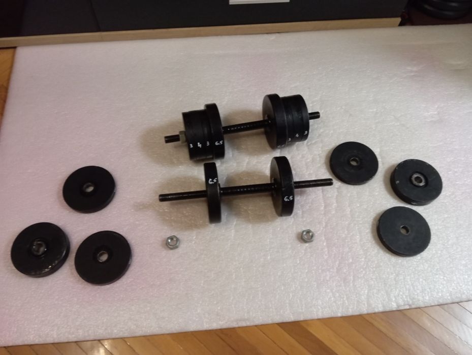 Gantere oțel masiv 70 kg/ 2x35 kg