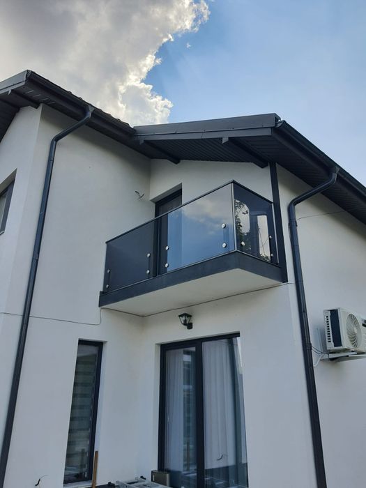 Balustrade inox sticla gard tabla traforat grilaje