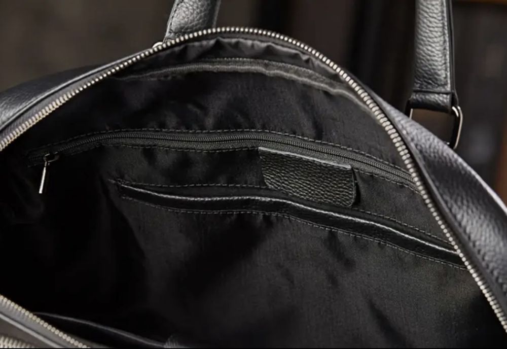 Мъжка изискана бизнес чанта за лаптоп15”/Луксозна, премиум естест.кожа