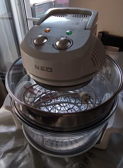 Халогенна фурна-скара NEO 1200-1400W, обем 12л, таймер, 250C, Бял