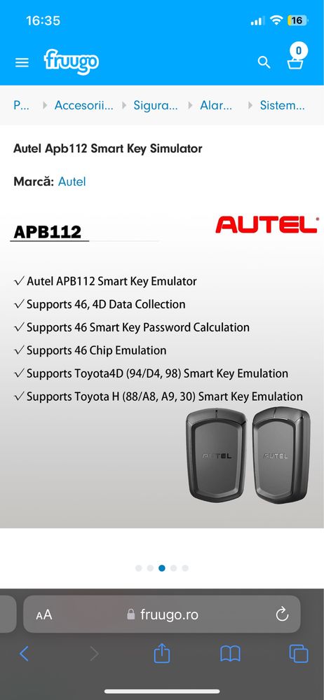 Autel Apb112 Smart Key Simulator