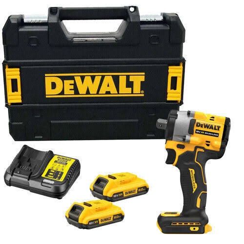 Гайковерт DeWalt DCF921 18V Ударен 406Nm с 2×2Ah батерии и Зарядно