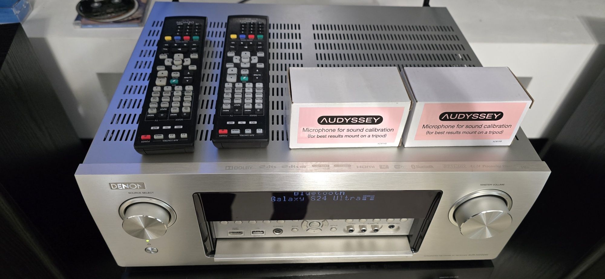 Receiver 7.2 Denon AVR-X4100 Dolby Atmos Wifi Bluetooth arc 4k usb
