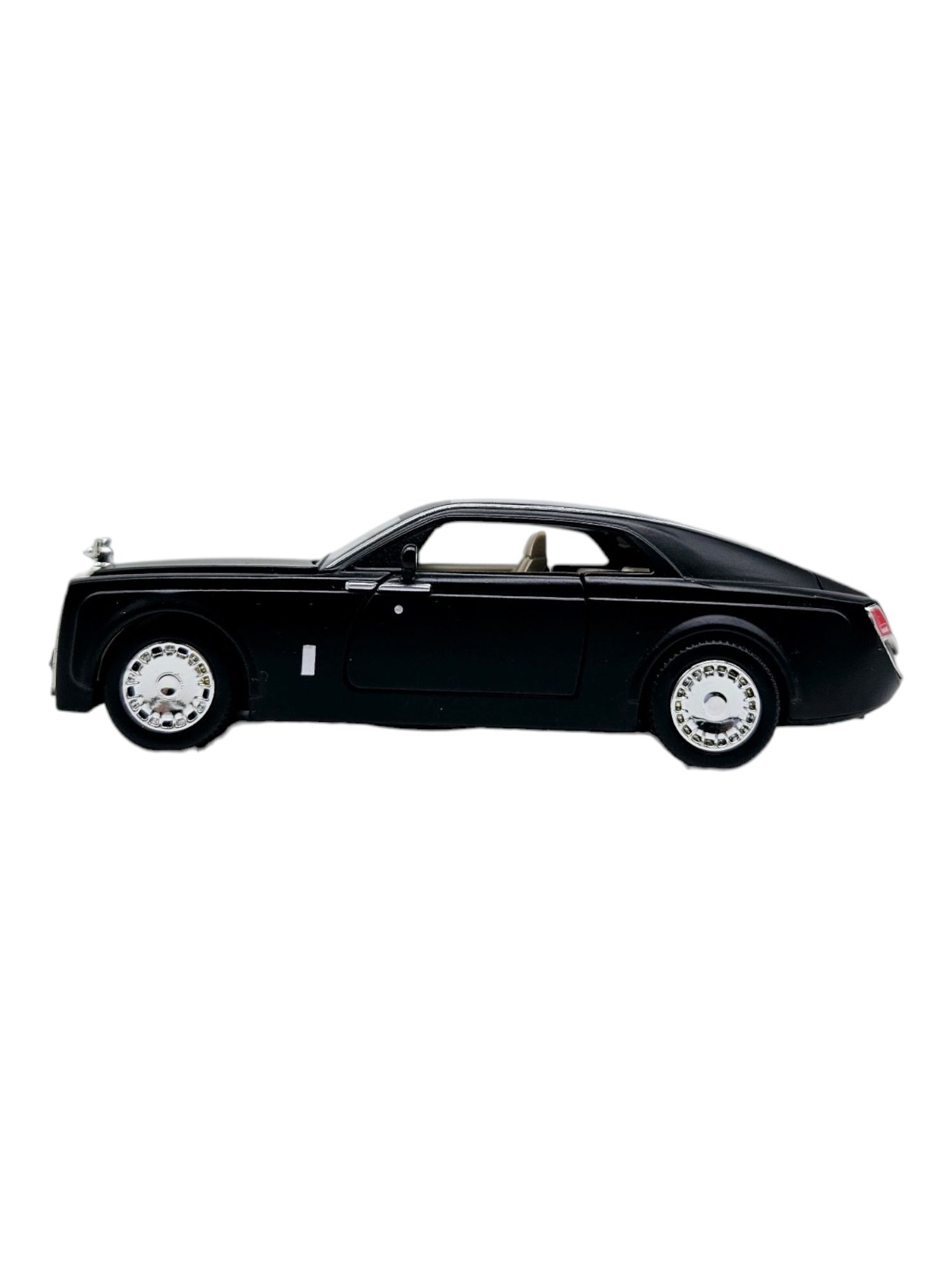 Masinuta metalica Rolls Royce, Sunete si lumini Negru, 13cm