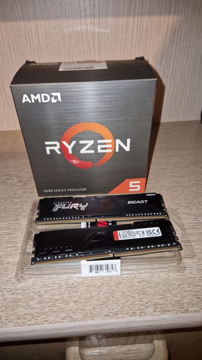 Ryzen 5 5500 + kit Kingston Fury Beast 16 gb