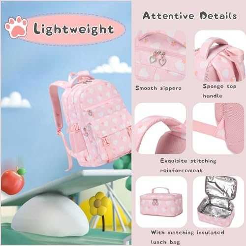 Нова сладка Детска раница с несесер и чанта за обяд – 3 в 1 комплект