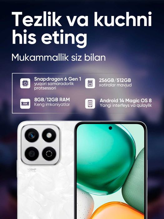 Смартфон HONOR X7C, 8/512 ГБ,Smartfon HONOR X7C, 8/512 GB