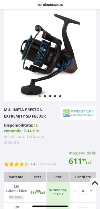 Mulineta Preston Extremity SD 520 Noua