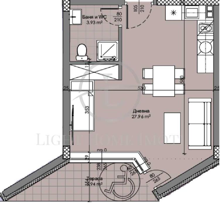 Продава се Едностаен апартамент в Пловдив, Христо Смирненски - 57 кв.м за 1614 €/кв.м - Снимка #4