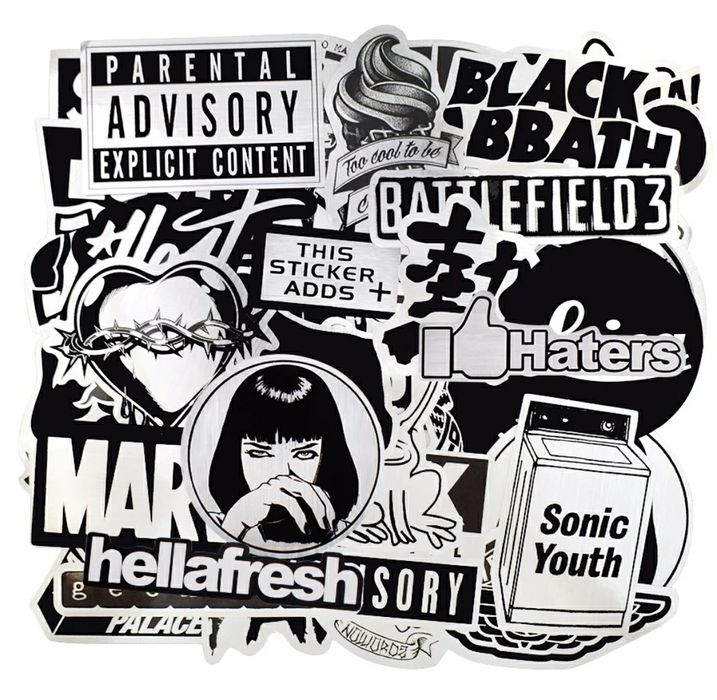 Стикеры качественные наклейки 50 штук