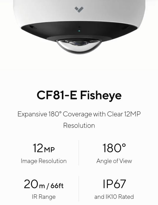 Cameră supraveghere Verkada CF81-E, sigilată