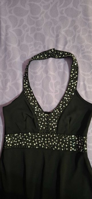 Дамска елегантна черна рокля