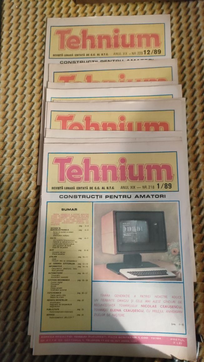 Revista Tehnium ani diferiți