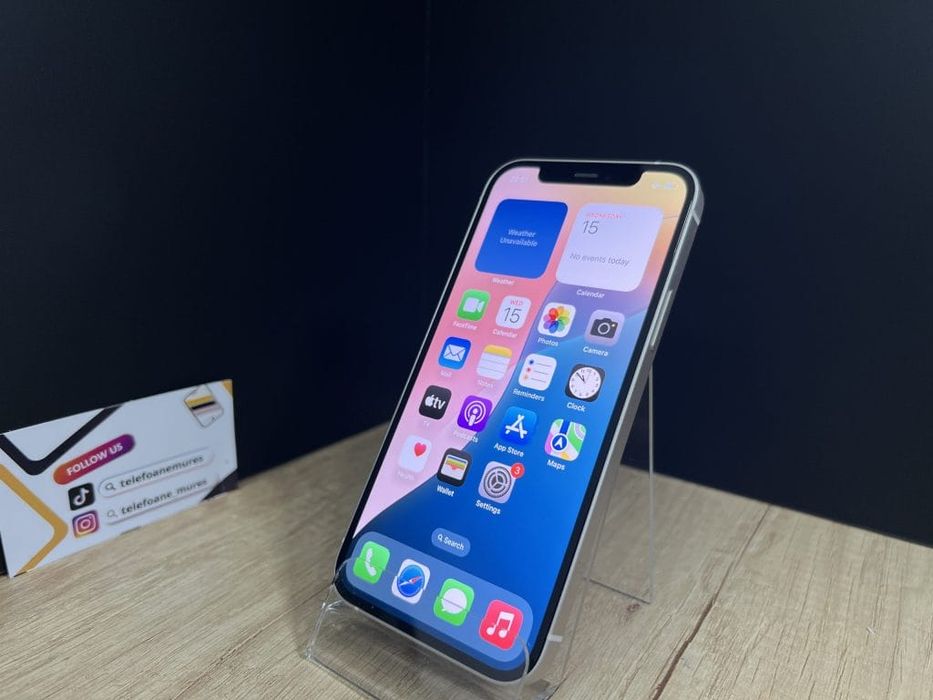 iPhone 12 64Gb White Second-Hand Foarte Bun 3 ani garanție, Telefoane