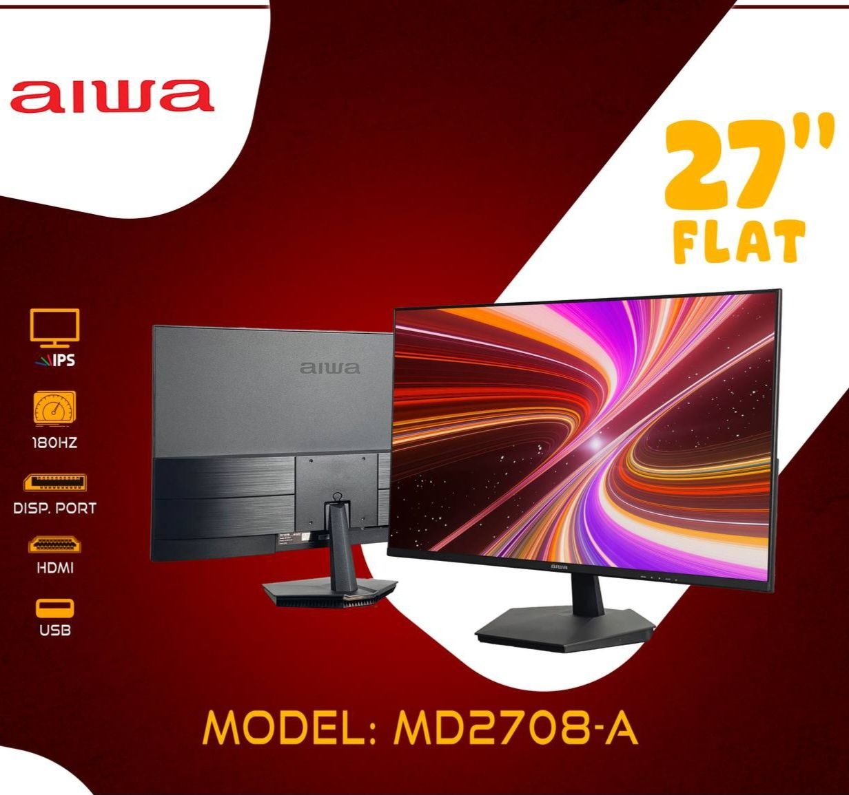aiwa 27''  100ghz и 180hz Curved в количестве. Новые в коробке,