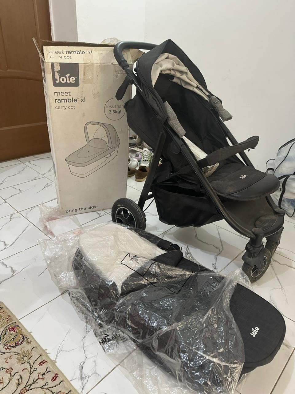 Коляска Joie, 2 в 1, есть каспи Red