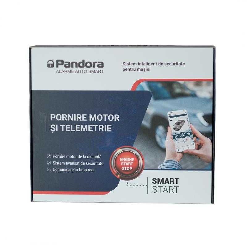 Alarma auto Pandora Smart Start cu pornire motor si telemetrie