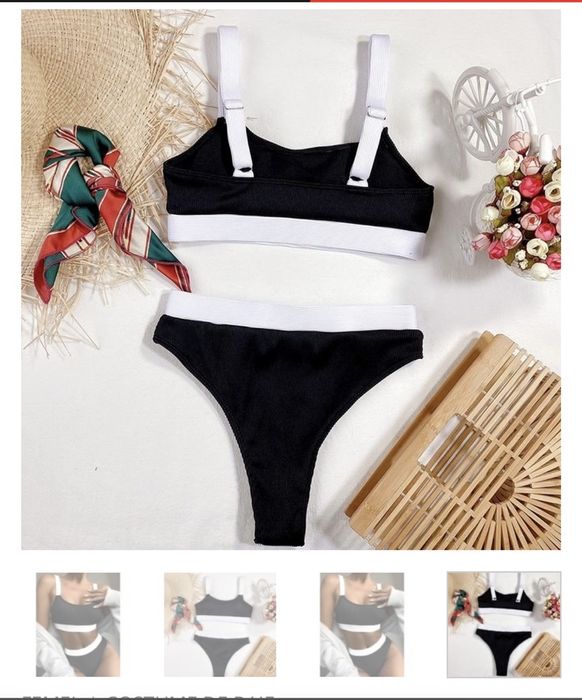 Costum de baie 2 piese negru