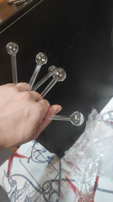 Трубочки стеклянные с колбой!