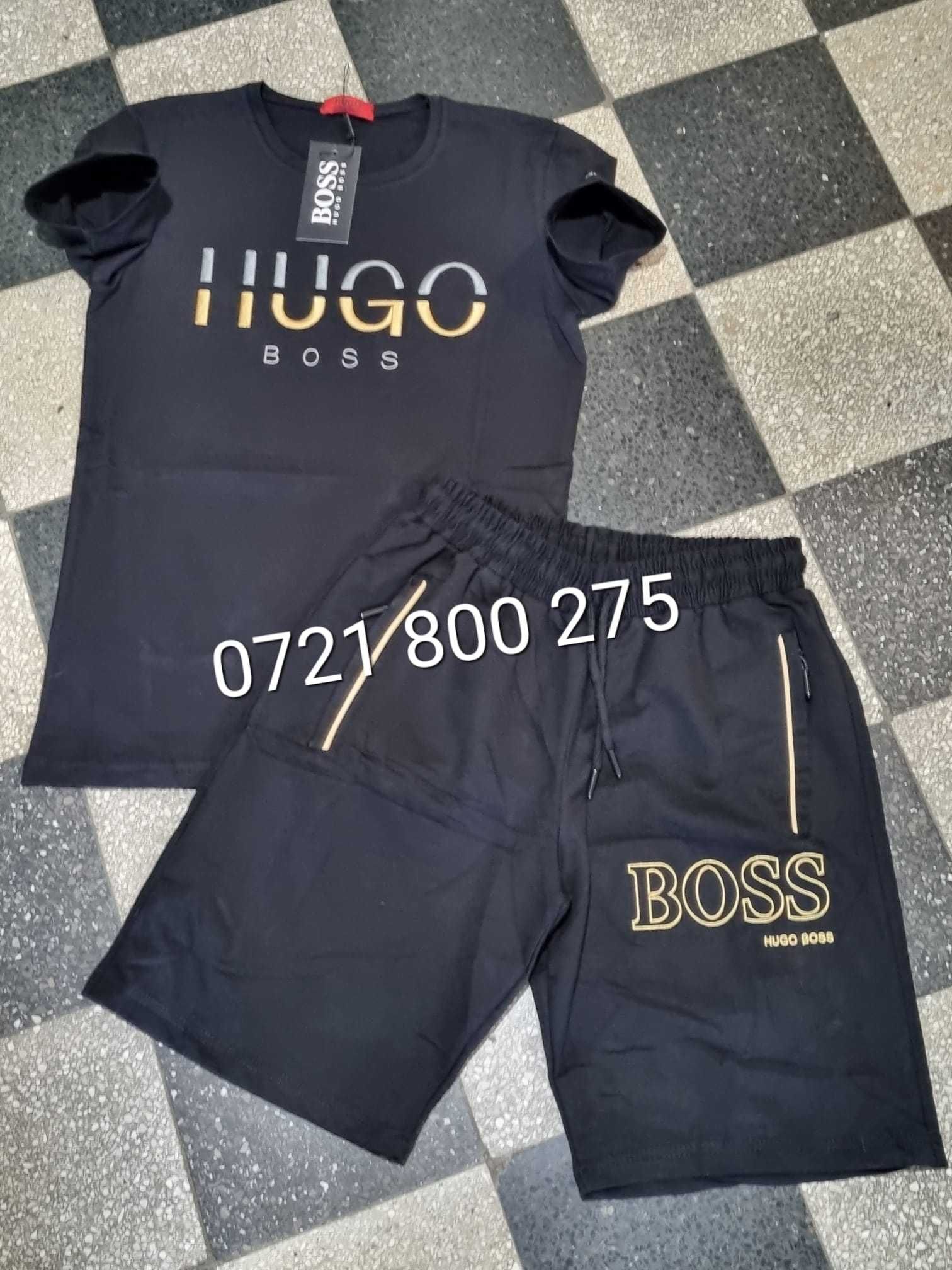 Compleu Hugo Boss barbati tricou + pantaloni scurt