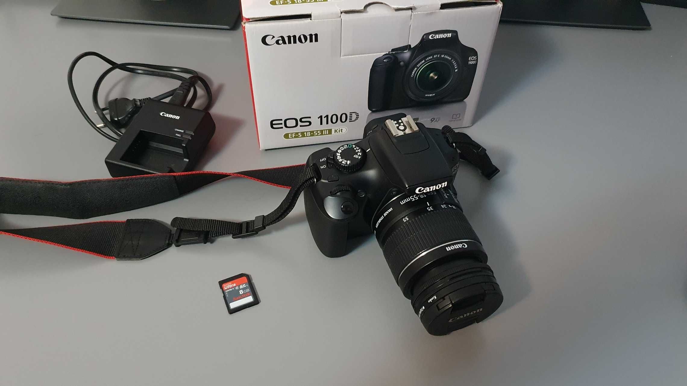 Canon 1100D - doar 6100 cadre, obiectiv 18-55, cadou filtru polarizare