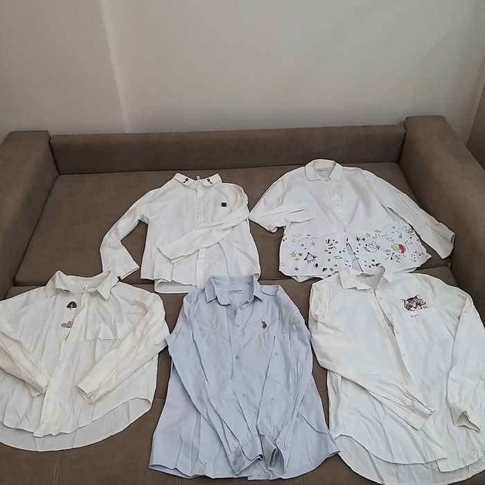 Школьные белые рубашки на девочку-подростка 10-13 лет