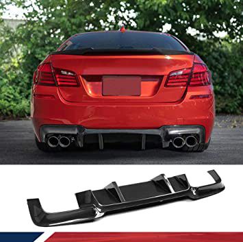 Difuzor Negru Lucios BMW Bara spate F10 F11 Evacuare Vorsteiner