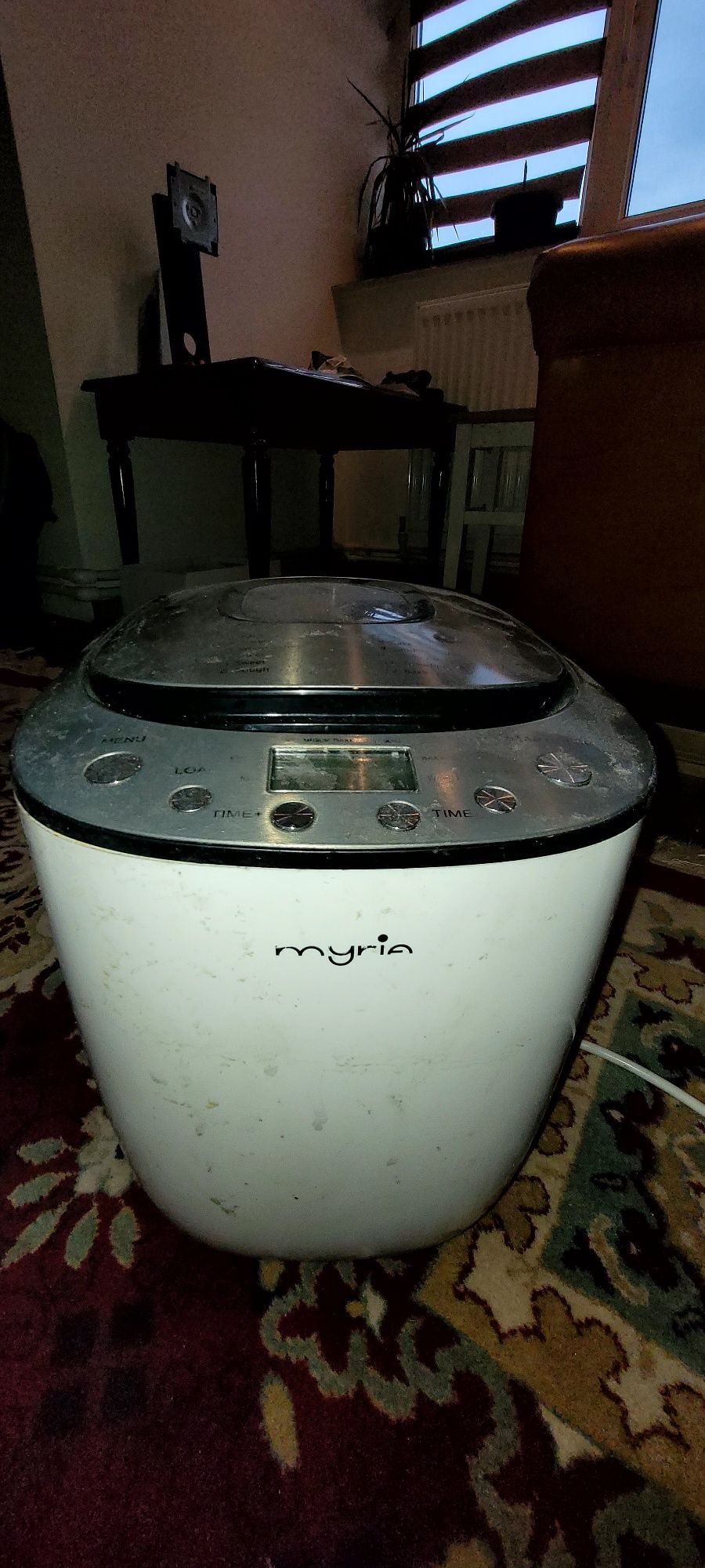 Masina de paine MYRIA MY4014, 550W, 900g, alb-inox