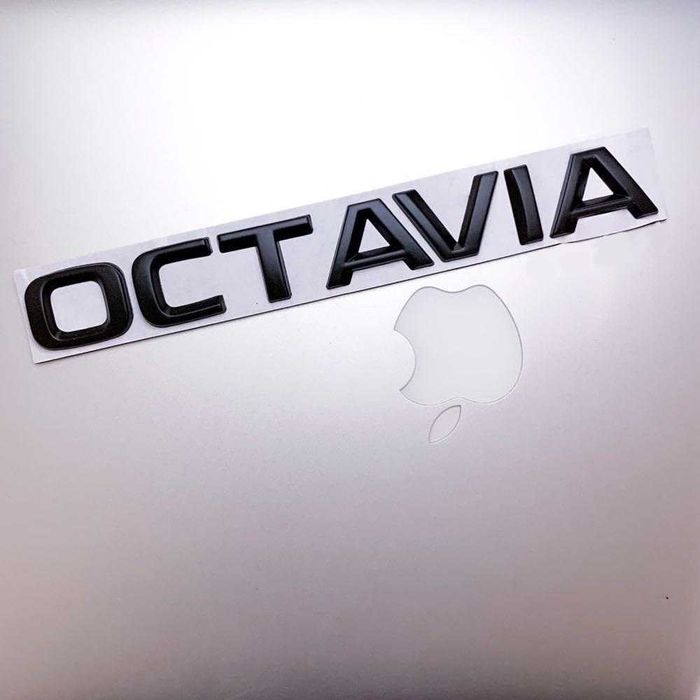 Set embleme SKODA OCTAVIA VRS / emblema stema sigla sticker inscriptii