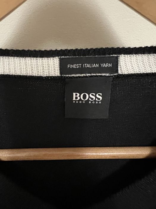 Boss Pulover Negru Nou