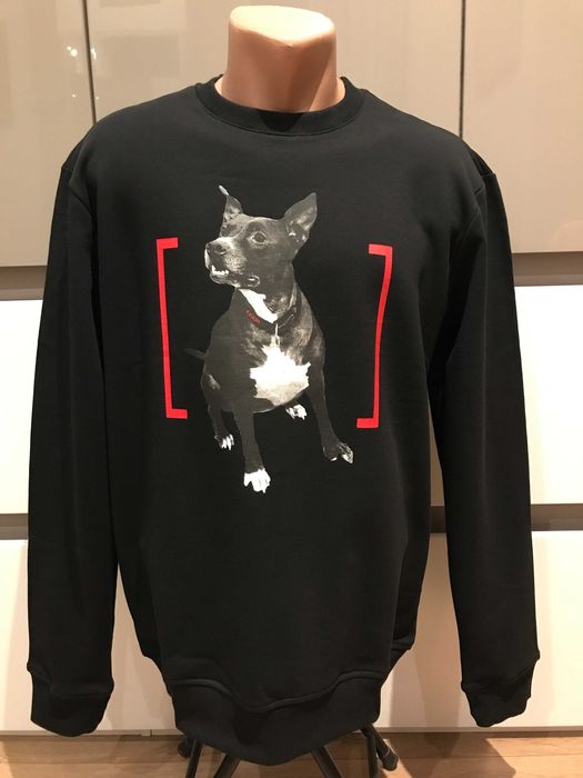 Оригинална блуза Hugo Boss, Принт- Куче, черна, размери: M