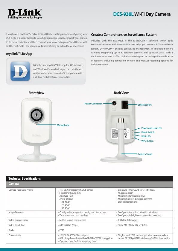 Camera IP D-LINK DCS-930L