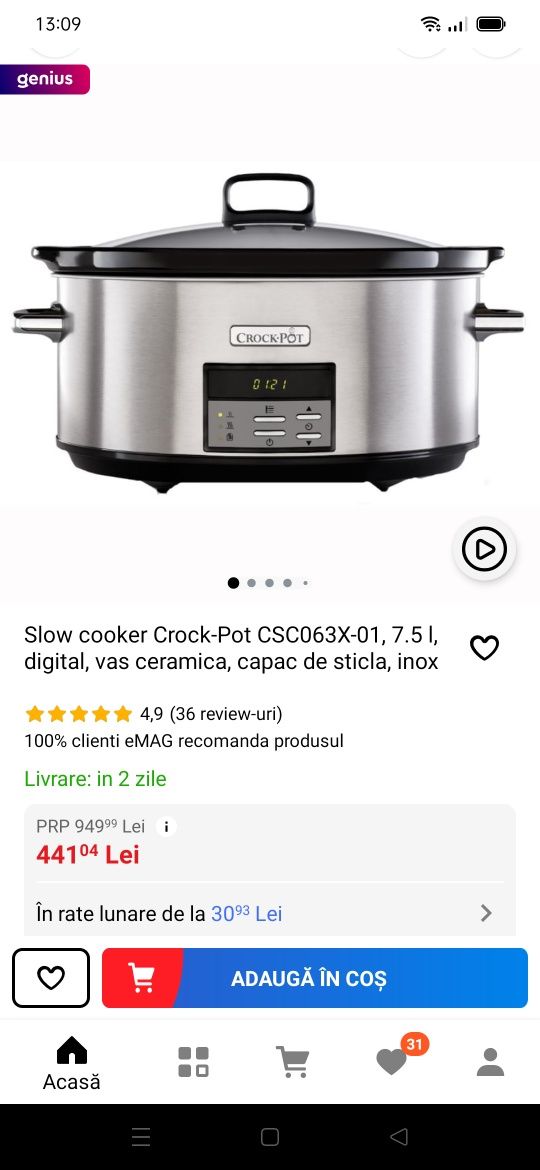 Slow cooker Crock-Pot digital
