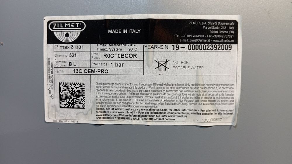 Vas de expansiune pentru centrala termica Ariston Cares Premium 24 EU2