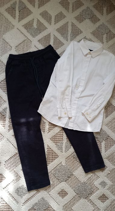 Школьная рубашка zara и брюки