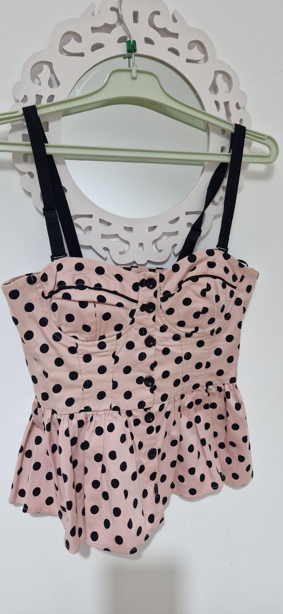 Top corset cu buline River Island