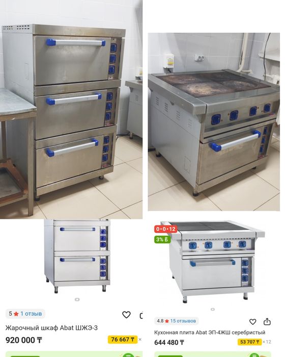 Все готовое оборудование для столовой