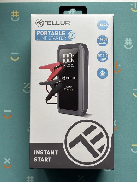 Jump Starter / baterie externa / lantera Tellur
