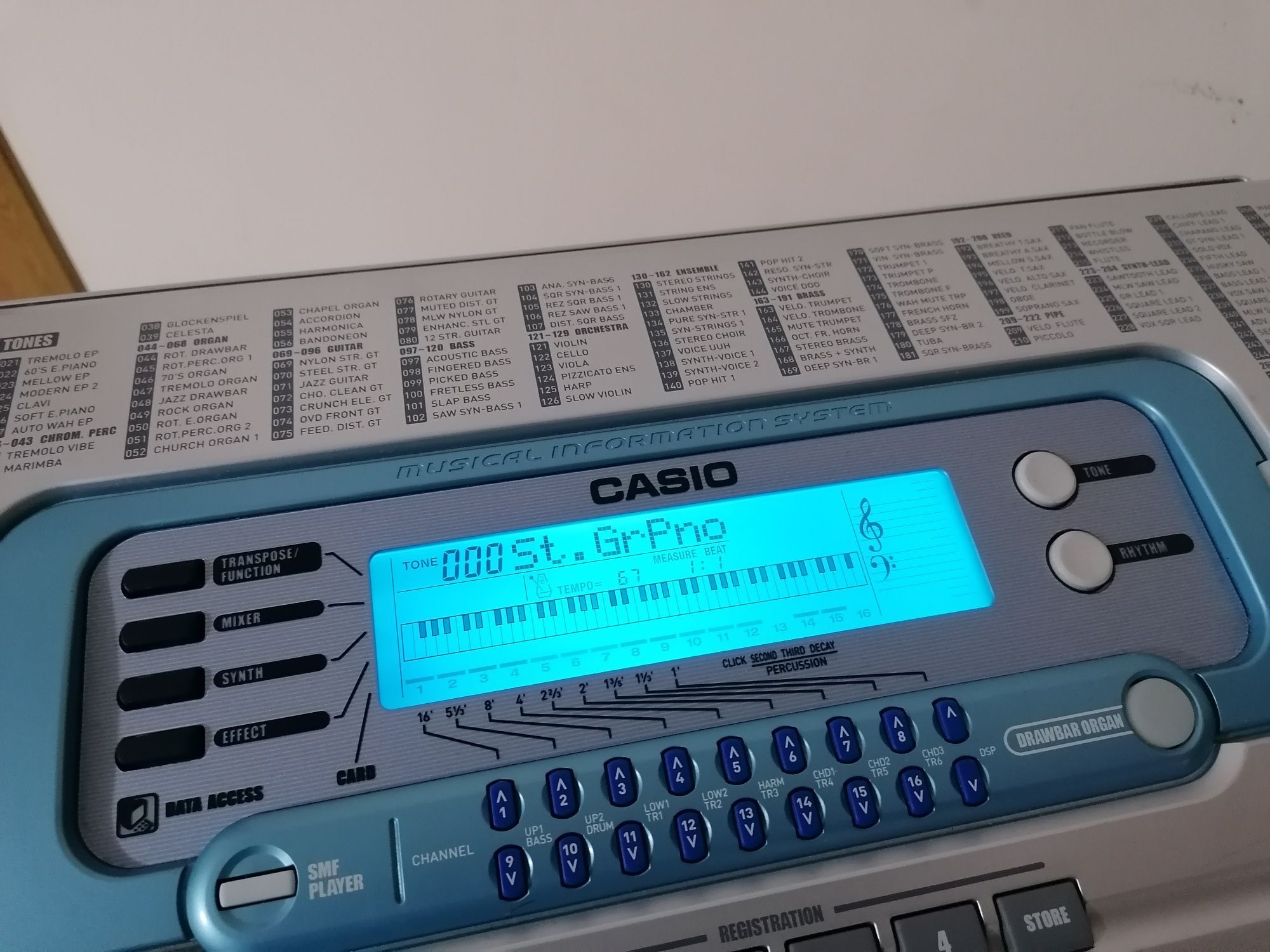 CASIO WK-3000 SD  Pian orga electronică