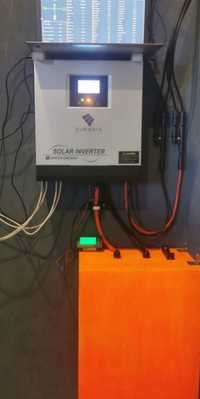 Продам инвертор солнечный гибрид 3,5 кВт с аккумулятором