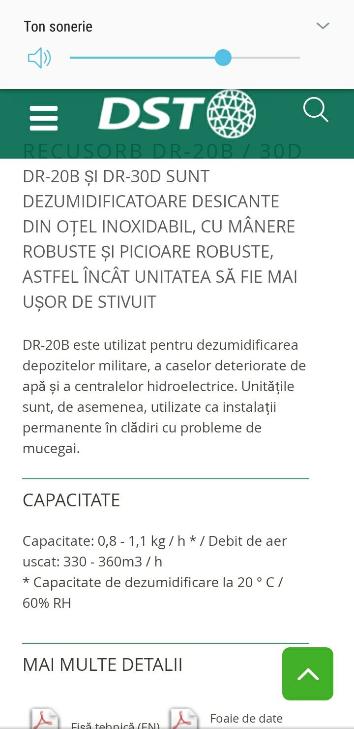 Dezumidificator professional