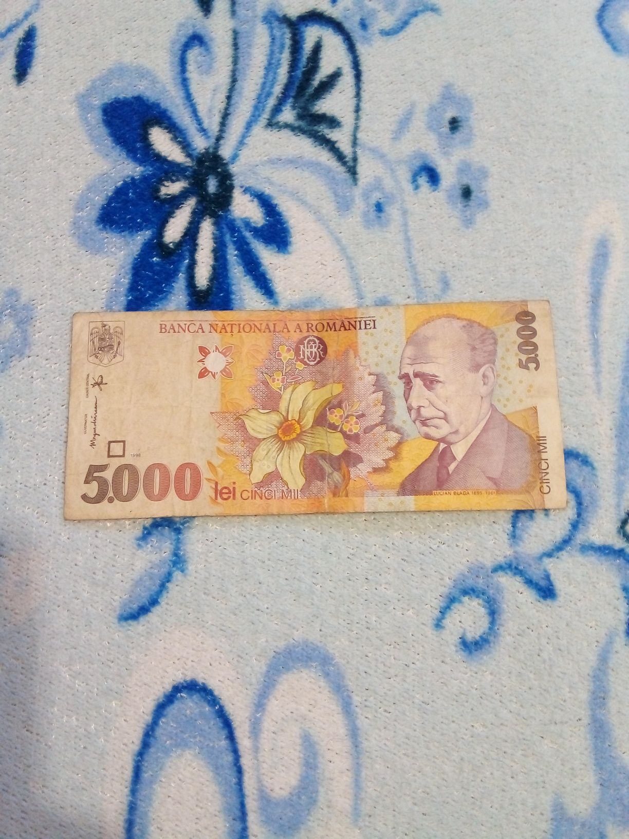 Bancnotă de 5000 lei plus alte monezi vechi