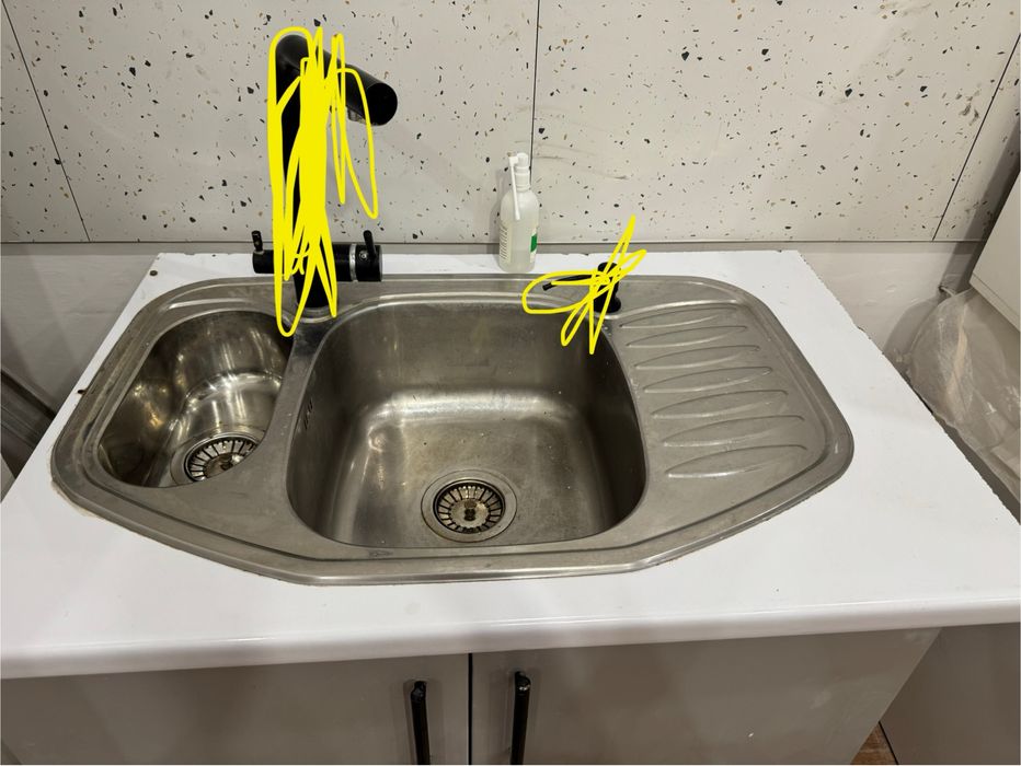 Продам мойку для кухни двойная за 3000тг