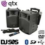 Vand boxe portabile Pro  QTX PAV8 STEREO PORTABLE CD/DVD,USB , 150W