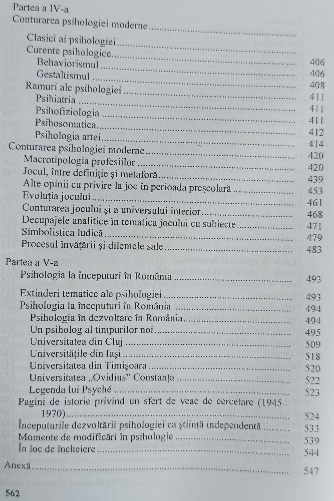 Istoria psihologiei- Ursula Șchiopu. Academia Romana. Impecabila