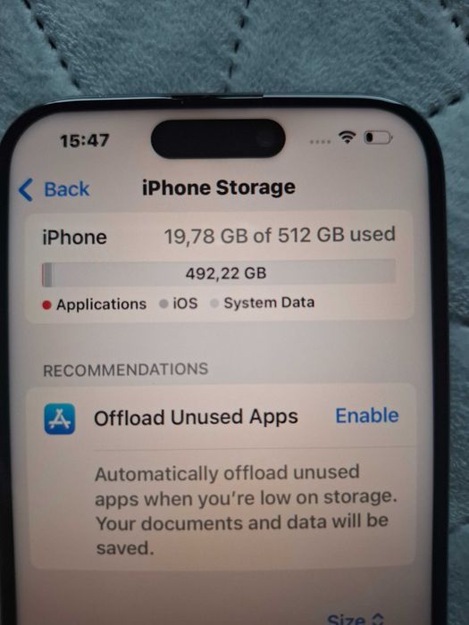 IPHONE 15 PRO 512GB 91% като нов отключен към всички оператори