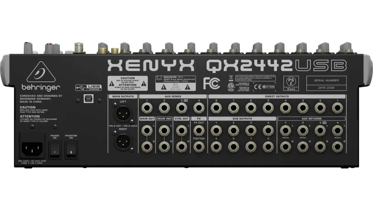 Микшерный пульт behringer xenyx qx2442usb
